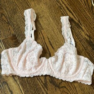 Aerie bra pink lace 36B